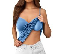 Chaleco Sin Mangas para Mujer Tirantes Finos Elegante Blusa estilo sencillo tee Talla Grande Camisola de Ajuste Cuello Redondo Basica Tops IR al Trabajo, Citas, Vacaciones