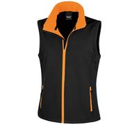 Chaleco Softshell Para Mujeres Con Cremallera Impreso Result