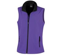 Chaleco Softshell Para Mujeres Con Cremallera Impreso Result