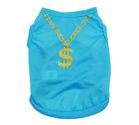 Chaleco suave y cómodo sin mangas para perros pequeños, ropa de primavera y verano para perros pequeños y medianos, color azul, talla S