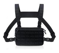 Chaleco Táctico Con Portamóvil | Arnés Molle Ligero Para Airsoft Y Outdoor | Equipamiento Con Múltiples Bolsillos (Continúa,9 x 5,9 x 1,5 pulgadas)