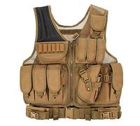 Chaleco Táctico Militar al Aire Libre Tactical del Ejército de Poliéster Juego de Guerra Airsoft Caza Vest de Excursión Que Acampa