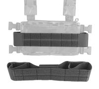 Chaleco táctico para colgar en el pecho, cierre mágico, banda de extensión, chaleco de caza, soporte de placa, accesorios tácticos (gris)