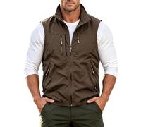 Chaleco tradicional de terciopelo para hombre, deportivo, de verano, transpirable, café, 6XL