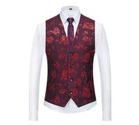 Chaleco Traje Chalecos de traje azul for hombre, chaqueta sin mangas con cuello en V y un solo pecho, talla asiática M-6XL, chaleco for fiesta boda para Hombre(Color 17,Asian XL is Eur XS)