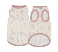 Chaleco transpirable para gatos de primavera y verano, bonito lazo, ligero, sin restricciones, ropa suave para gatos pequeños (rosa 1, XL)