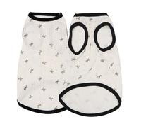 Chaleco transpirable para gatos de primavera y verano, bonito lazo, ligero, sin restricciones, ropa suave para gatos pequeños (negro1, S)
