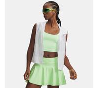 Chaleco Under Armour Rival Woven Ruched para mujer Blanco / Negro XL