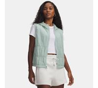 Chaleco Under Armour Rival Woven Ruched para mujer Enamel Azul / Blanco L