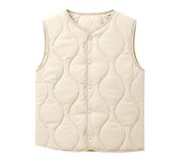 Chalecos acolchados para niños y niñas, chaleco acolchado con botones y sin | Chaqueta de plumón sin mangas, abrigo cálido de invierno con bolsillos, resistente al viento, acolchado