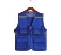 Chalecos de seguridad, Chaleco de seguridad de alta visibilidad con múltiples bolsillos, malla reflectante, multicolor, varios tamaños(A,Medium)