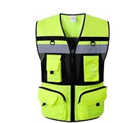 Chalecos de seguridad, Chaleco reflectante de seguridad multicolor, varios tamaños for trabajos al aire libre.(Giallo,Small)