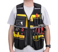 Chalecos de trabajo, cinturón organizador de seguridad con múltiples bolsillos, chaleco utilitario de 12 pulgadas con ajuste, equipo de almacenamiento con control, estilo de dispositivo de taller
