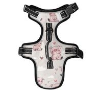 Chalecos reflectantes para perros de Boston Terrier, accesorios de senderismo, chalecos para perros grandes, diseño de cerdos rosados