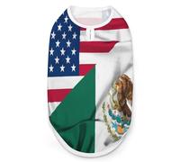 Chalecos versátiles para perros y gatos de la historia mexicana de Estados Unidos, chaleco para mascotas con estampado completo, talla 2XL