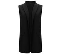 Chalecos Vest Chaleco Largo Clásico para Mujer Chaleco Elegante para Mujer Chaquetas Sin Mangas Prendas De Vestir Exteriores para Oficina Chaleco Ajustado Tops Elegante