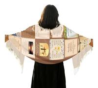 Chales de oración, suave y transpirable, chal para mujer, bufanda con versículo bíblico, envoltura de las Escrituras, oración, Navidad, iglesia, adoración, estudio de la Biblia, ceremonia religiosa, B