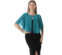 Chales y capelets suaves de gasa para vestido de noche, boda, capa de chal, accesorios para mujer estilo años 20, color56, Talla única