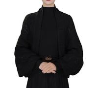 Chales y chales Suaves para Mujer, Chal cálido de Cachemira, Chal de Punto con Mangas para Mujer (Black)