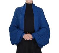 Chales y chales Suaves para Mujer, Chal cálido de Cachemira, Chal de Punto con Mangas para Mujer (Blue)