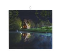 Chalet by The Lake - Alfombrilla absorbente para encimera de cocina, compatible con varias encimeras