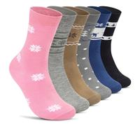 Chalier Cozy Calcetines Algodón Suaves Calcetines Gato Perro para Mujer, Regalos de Cumpleaños para Amantes de los Animales, Talla Única (Reno 2)