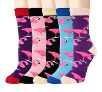 Chalier Cozy Calcetines Animales 5 Pares Calcetines Algodón Suaves Calcetines Gato Perro para Mujer, Regalos de Cumpleaños para Amantes de los Animales, Talla Única (Multicolor 6)
