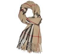 Chalier Fashion Bufanda de Invierno Hombre Térmica a Cuadros Bufanda Moda Clásica con Borla Larga para Hombre y Mujere