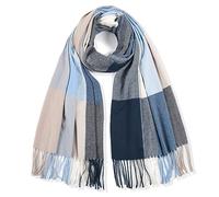 Chalier Fashion Bufanda de Mujer Bufandas de Punto Caliente de Invierno Bufanda Larga y Suave Chal con Flecos