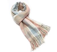 Chalier Fashion Bufanda de Mujer de Punto Bufanda Caliente de Invierno Larga y Suave Chal con Flecos