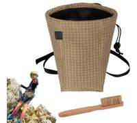 Chalk Bag, Lifting Chalk Pocket, Rock Climbing Storage Pouch, 6.3x5.12x2.36 Inches, Portable Drawstring Design for Fitness Training Gymnastics Basketball Badminton Golf Outdoor Use