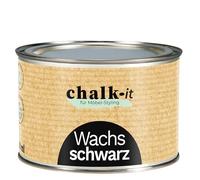 Chalk-it Cera para muebles, 400 ml, color negro, protección para muebles, cera para cuidado de muebles y protección de madera con acabado de cera de abejas, sellado vintage, shabby chic