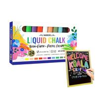 Chalk Markers For Blackboard 6mm Erasable Reversible Tips Writing A QuPens