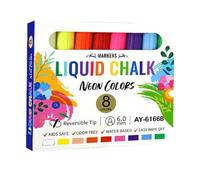 Chalk Markers For Blackboard 6mm Erasable Reversible Tips Writing A QuPens