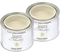 Chalk Paint, pintura Shabby Chic, vintage, color beige arena, para muebles y paredes, extra opaco (2 x 500 ml)