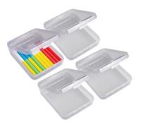 Chalk Storage Box, Blackboard Chalk Organizer, 4 Pieces Transparent Space-Saving Container, Durable Classroom Supply for Study Rooms, Universities, and Educational Settings, 11.3x2.7x9cm