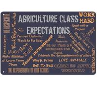Chalk Talk Metal Sign Instructor Style Wall-Art 8x12 Inch