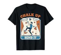 Chalk Up Boulder Escalada Enviarlo Diseño Camiseta