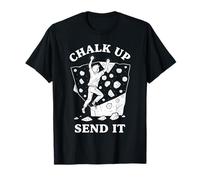 Chalk Up Send It Escalada Rock Boulder Diseño Camiseta