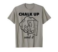 Chalk Up Send It Rock Escalada Diversión Camiseta