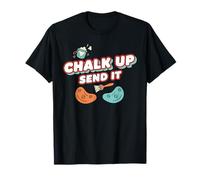 Chalk Up Send It Rock Escalada Diversión Camiseta