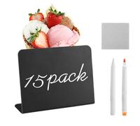 Chalkboard Signs, Wedding Signage, Adorable Compact Food Labels, Small Blackboard Table Signs for 15 PCS Reutilizable Celebrations Buffet, Portable Celebration Mesas Decor