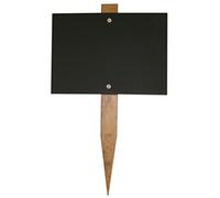 Chalkboards UK Mini Pizarra de jardín de Madera, Color Negro, 150 x 105 mm