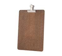 Chalkboards UK - Portapapeles con Clip Plateado Desmontable, Madera, Madera, Roble Oscuro, A4 (34 x 24 x 1cm)