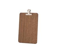 Chalkboards UK Portapapeles con Clip Plateado, Madera, Roble Oscuro, A5 (26,2 x 18 x 1 cm)