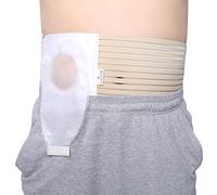 CHALKSEA Cinturón De Hernia De Ostomía - Cinturones De Soporte De Carpeta Abdominal De Colostomía Universal para Hombres Y Mujeres, Protector De Estoma Ajustable para Cuidado Postoperatorio,S