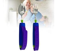 CHALKSEA Juego De 2 Cucharas Y Tenedores Adaptables De Fácil Agarre, Cubiertos Flexibles con Cinturón De Mano, Vajilla Antivibración De Ayuda para Comer para Ancianos con Parkinson Y Artritis