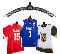ChalkTalkSPORTS JerseyGenius - El mejor colgador para todas las camisetas para adaptarse a cualquier camiseta deportiva, versátil percha y colgador de pared - os-00271-cts, Single, Negro