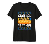 Challah At Ya Girl Jewish Hanukkah Fun Camiseta Premium