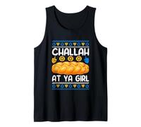 Challah At Ya Girl Jewish Hanukkah Fun Camiseta sin Mangas